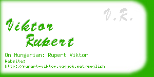 viktor rupert business card